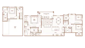 4 Bedroom 3 Bath, 2640 Square Feet