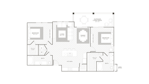 Floor Plan 5 | Apartments Conroe TX | The Towers Woodland