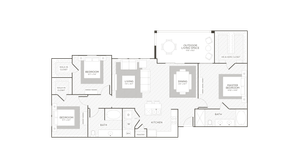 Floor Plan 6 | Conroe Apartments | The Towers Woodland
