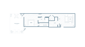1 Bed 1 Bath Floor Plan | Apartments in McKinney, TX | The Mansions of Prosper