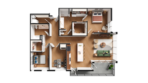2 BR + Den - C