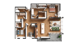2BR + Den - A