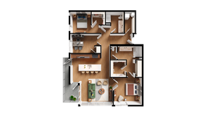 2BR + Den - G