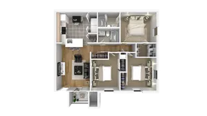Three Bedroom Two Bath