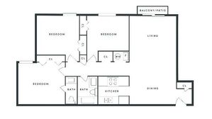 Aston Villa Apartments | Three Bedroom | One and a Half Bathroom