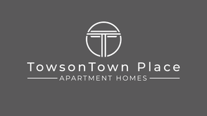TowsonTown Place Apartment Homes logo on gray background