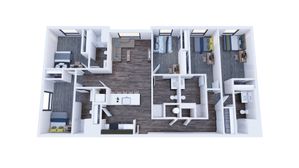 Republic on Main 5x5 A floorplan in Moscow, ID
