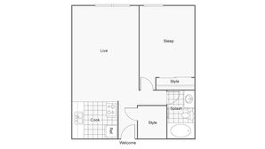 Floor Plan | The Social at Stadium Walk Apartment Homes for Rent in Ft Collins CO 80521