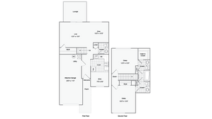 Townhouse Floorplan: 2 Bedrooms/3.5 Bathrooms