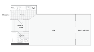 Fayette Studio Floorplan