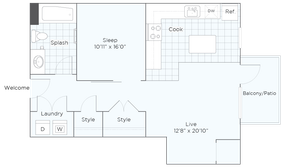 Nordhaus Plan A1.1 1-Bedroom