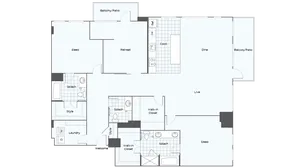 Nordhaus Plan B9DPH 2-Bed Penthouse