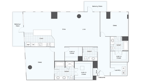 Penthouse D | 2-Bed Penthouse