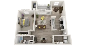 renew woodland ranch floorplan 1C