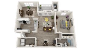 renew woodland ranch floorplan 1d