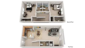 Bellamy 2-Bedroom Floorplan