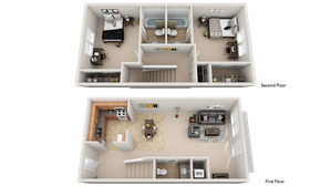 Meridian 2-Bedroom Floorplan