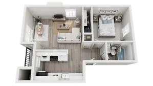 ReNew Water\'s Edge | Floorplan | One-Bed