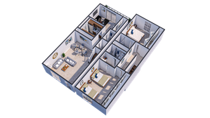 2BR 2.5BA