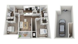 Floor Plan 2E | Seasons at Plainfield | Apartments in Plainfield, IL