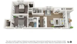 2 Bed 2 Bath