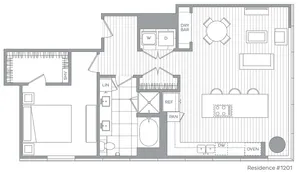 Q / 1 Bedroom / 1 Bath