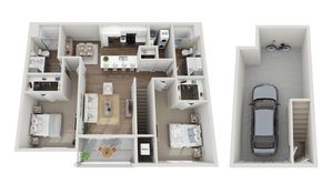 Floor Plan 2E | Seasons at North Aurora | Apartments in North Aurora, IL