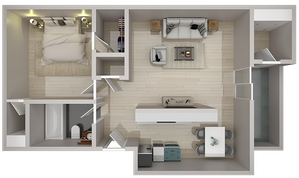 1 Bedroom Floorplan