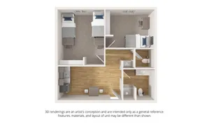 2BR 1.5BA - The Direwolf