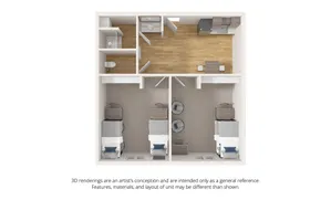 2BR 1BA - The Akela