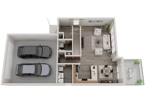 Mountaineer Townhome Floor 1