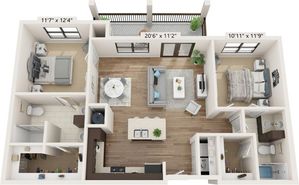 B1-V2 | 2x2 | 1026 sq ft