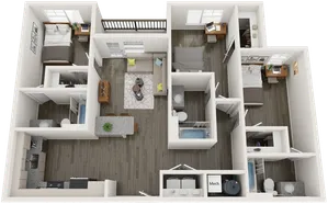 C4 | 3 bed 3 bath | from 1142 square feet