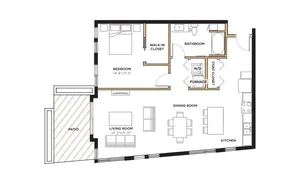 1 bed 1 bath 974 sq. ft.