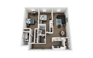 Arden Villas B1 Renovated Floor Plan