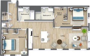 2 Bedroom 2 Bathroom B20