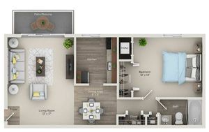 The Pointe at White Marsh (Closed) - One Bedroom - A1