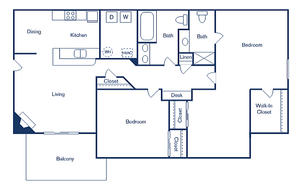 2x2 -  1,194 SQ FT