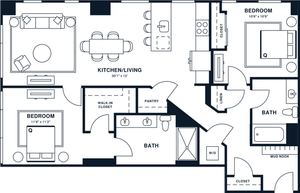 B13 | 2x2 | 1150 sq ft