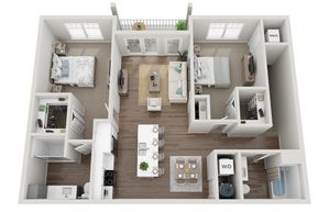 Floor Plan 2D | Seasons at Plainfield | Apartments in Plainfield, IL
