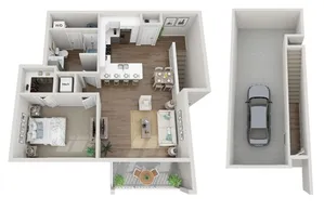 Floor Plan 1L | Seasons at River View | Apartments in Pleasant Prairie, WI