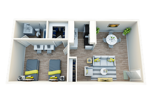 1BR/1BA