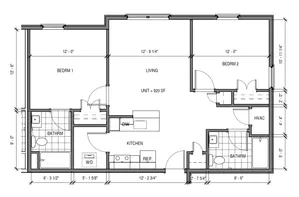 2 bed 2 bath