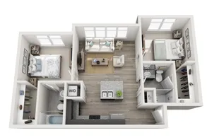 Lennox Flats - B1 Floor Plan