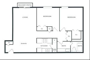 Aston Villa Apartments | Two Bedroom | One Bathroom