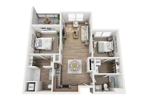 2 Bedroom Floor Plan | Attivo Trails Waukee | Waukee, Iowa