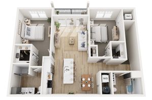 Floor Plan 2D | Seasons at Elgin | Apartments in Elgin, IL