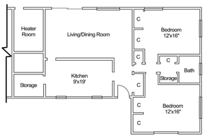 Campbell Crossing 2 bedroom renovated