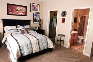 Bedroom with Bath & Storage Closet