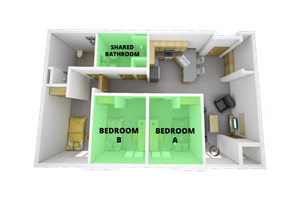 Standard 3 Bedroom Floor Plan - Standard Bedroom